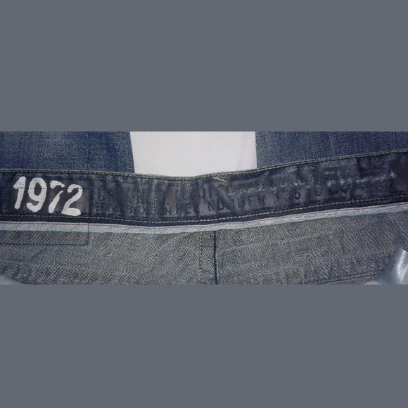 Blue Jeans Sz 38 Vintage Wash Distressed ECKO - Picture 2 of 8